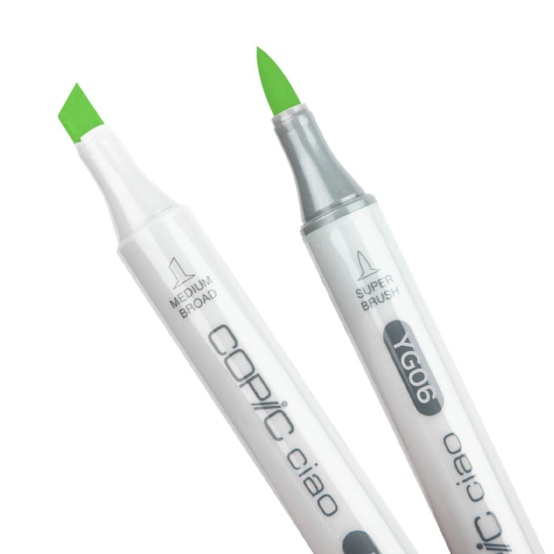 Light Gray Copic Ciao Marker Yellowish Green YG06 Pens and Markers