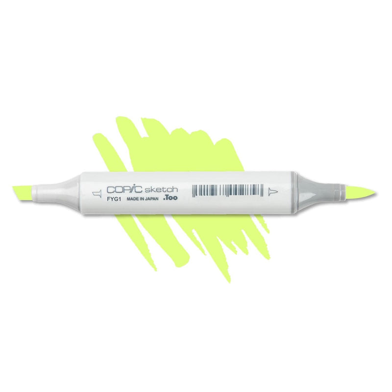 Light Gray Copic Sketch Marker Flourescent Yellow FYG1 Pens and Markers