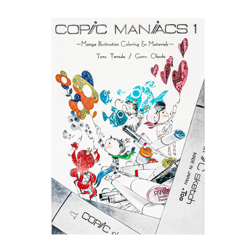 White Smoke Copic Maniacs vol. 1. Manga Illustration Colouring and Materials Guidebook Pads