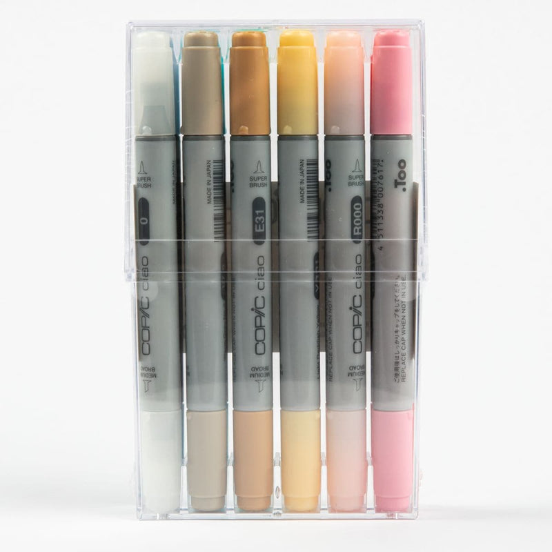 Beige Copic Ciao Markers 12 Set Pens and Markers