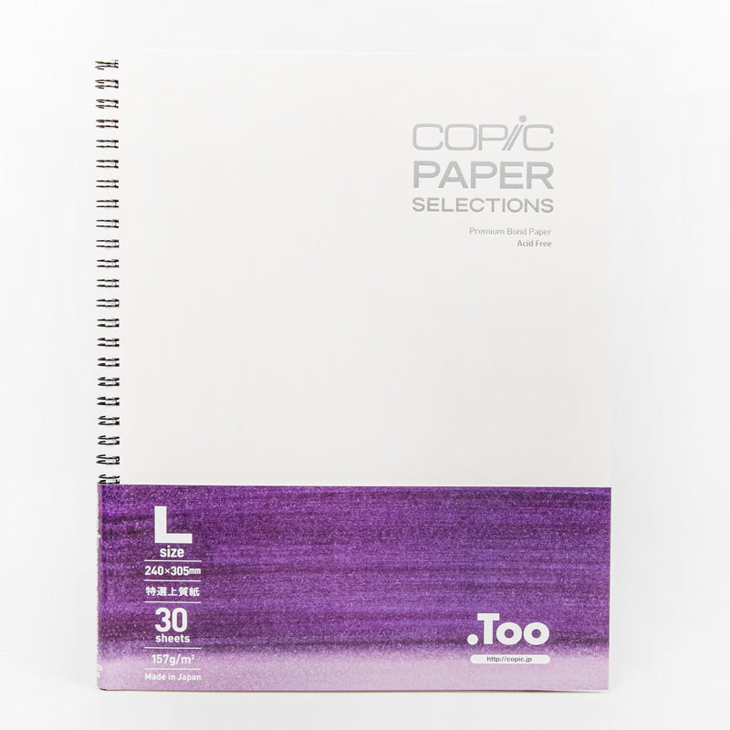 Dark Slate Blue Copic Sketchbook L size. 240x305mm. 30 Sheets. Spiral Bound Pads