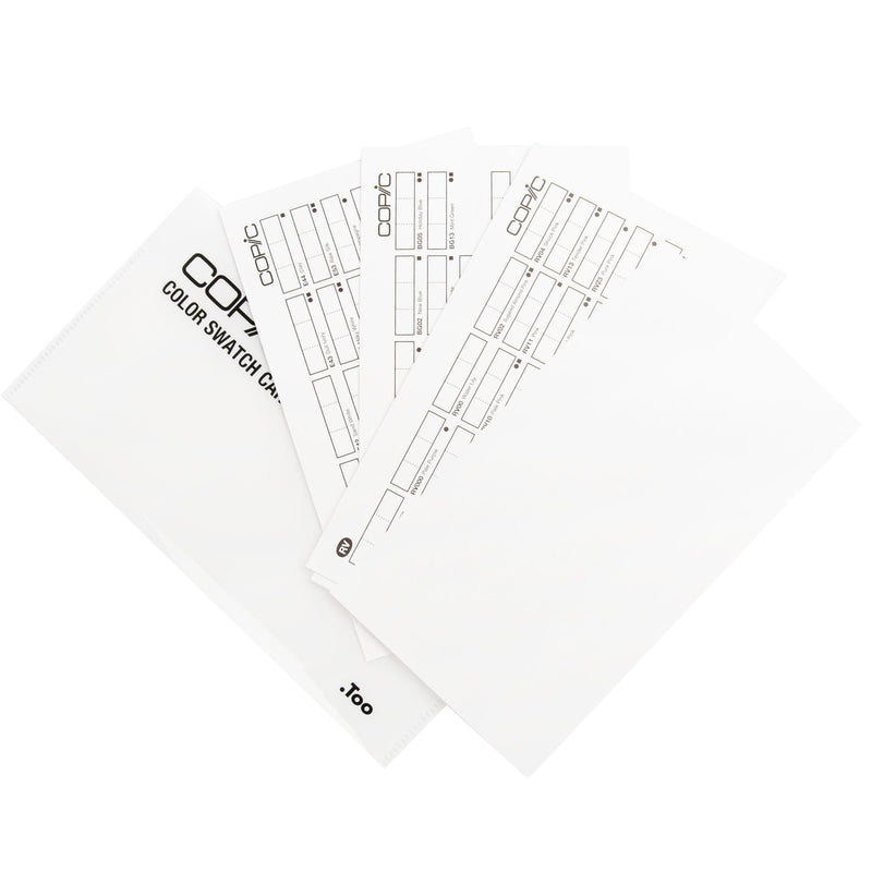 White Smoke Copic Colour Swatch Cards Pads