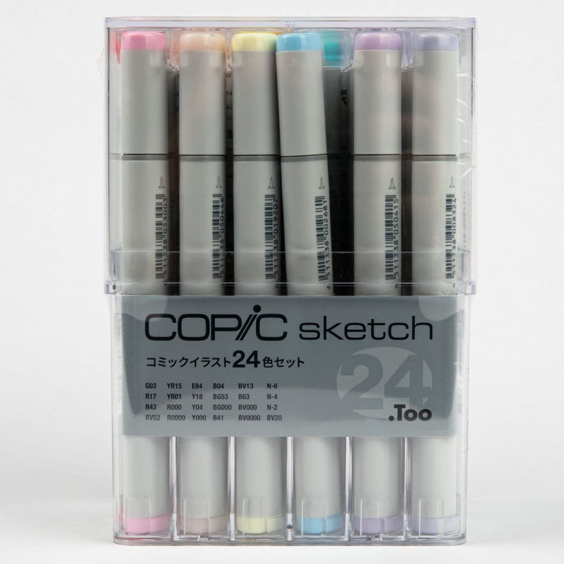Copic Sketch Markers 24 Set Comic Illustration