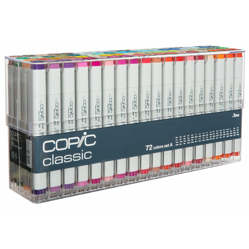 Gray Copic Classic Set  of 72 Set A Pens and Markers