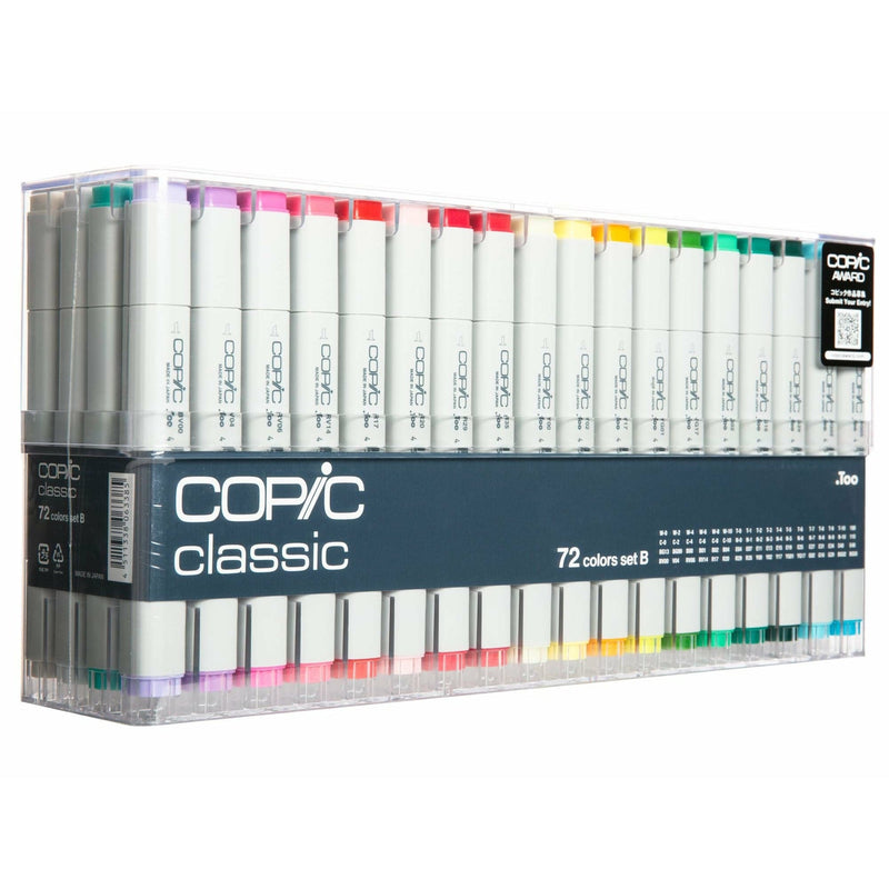 Dark Slate Gray Copic Classic Set  of 72 Set B Pens and Markers