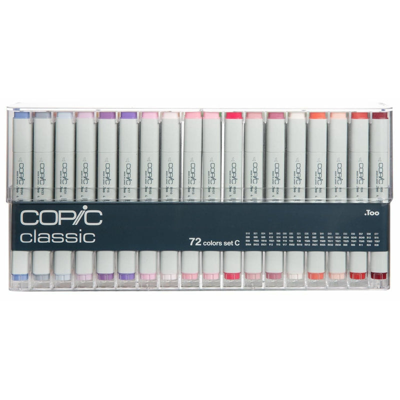 Gray Copic Classic Set C 72 Colours Pens and Markers