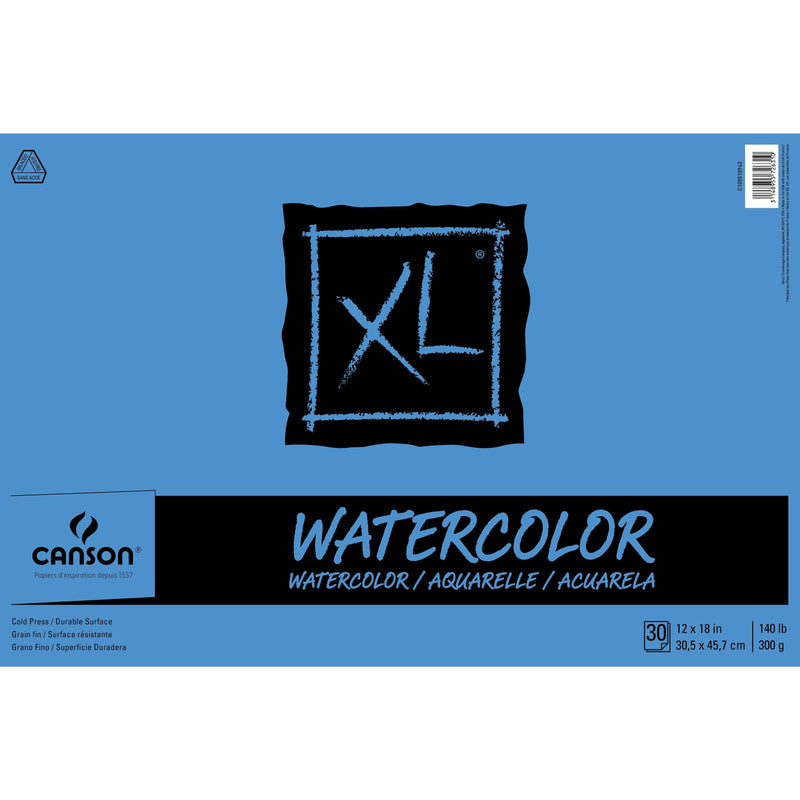 Canson XL Watercolor Paper Pad 12"X18" 30 Sheets