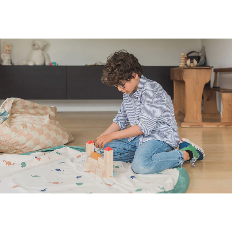 Rosy Brown Play&Go - Toy Storage Bag - OMY Colour Your Bag Kids Craft Basics