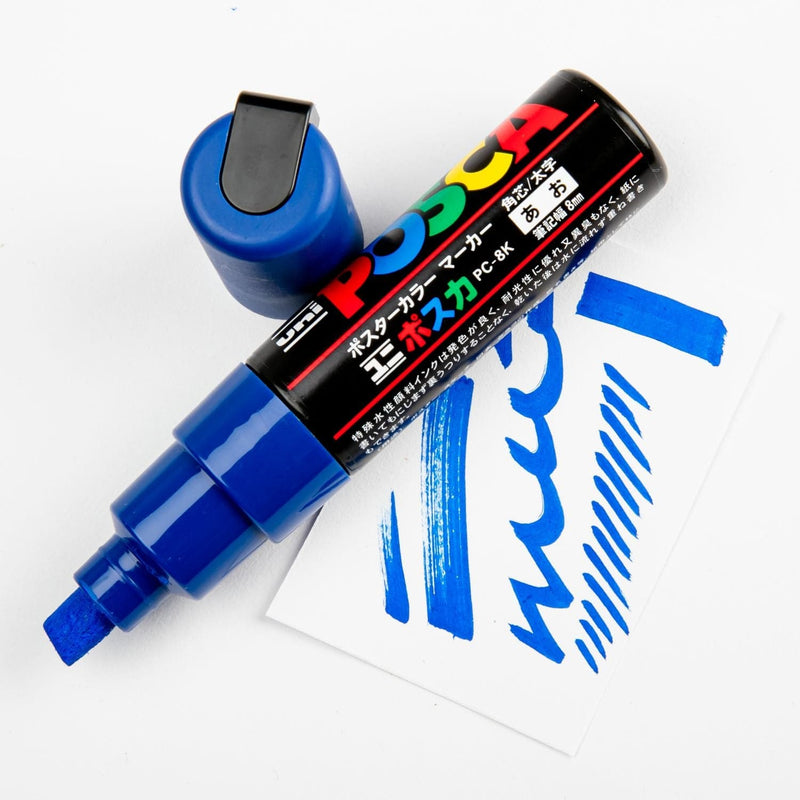 Midnight Blue Posca Bold Chisel Tip Blue Pens and Markers