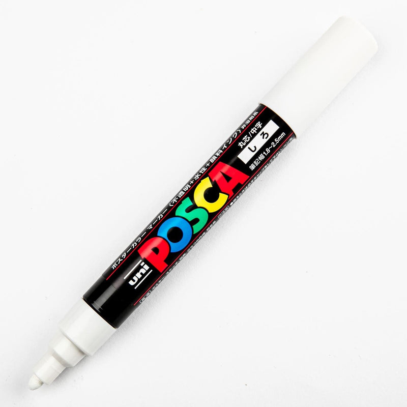 White Smoke Posca Medium Bullet Tip White Pens and Markers