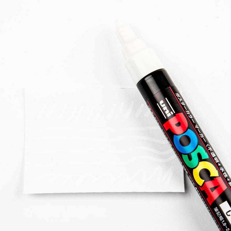 White Smoke Posca Medium Bullet Tip White Pens and Markers