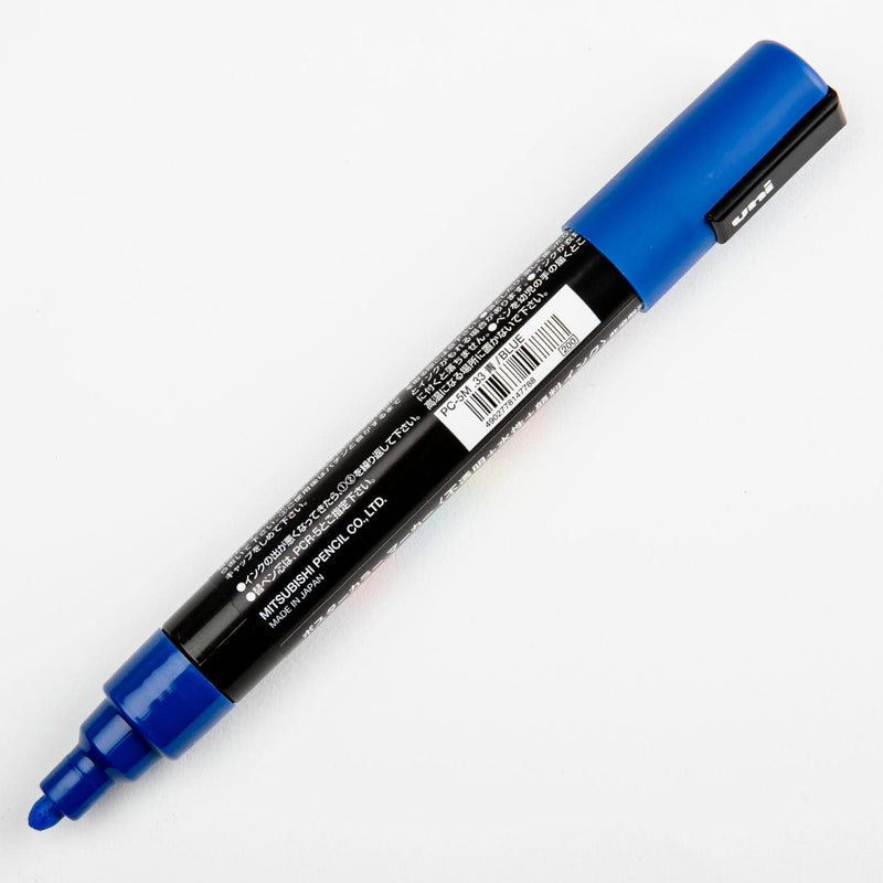 White Smoke Posca Medium Bullet Tip Blue Pens and Markers