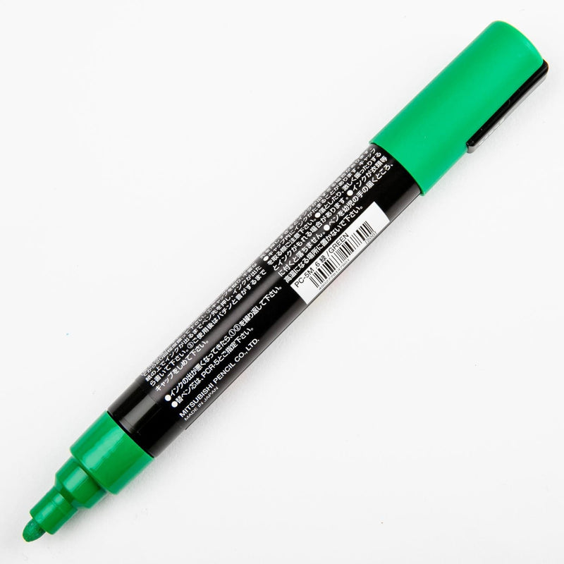 White Smoke Posca Medium Bullet Tip Green Pens and Markers
