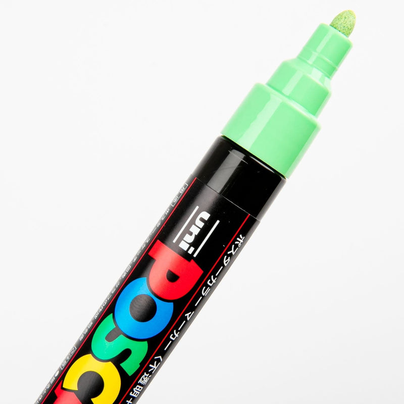 White Smoke Posca Medium Bullet Tip Light Green Pens and Markers