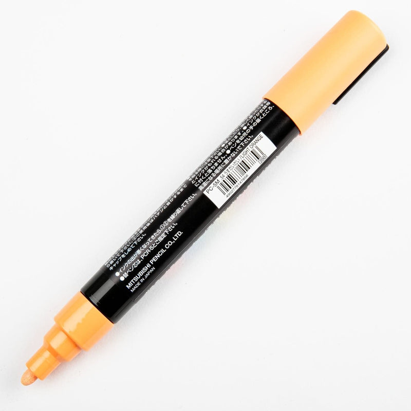White Smoke Posca Medium Bullet Tip Light Orange Pens and Markers