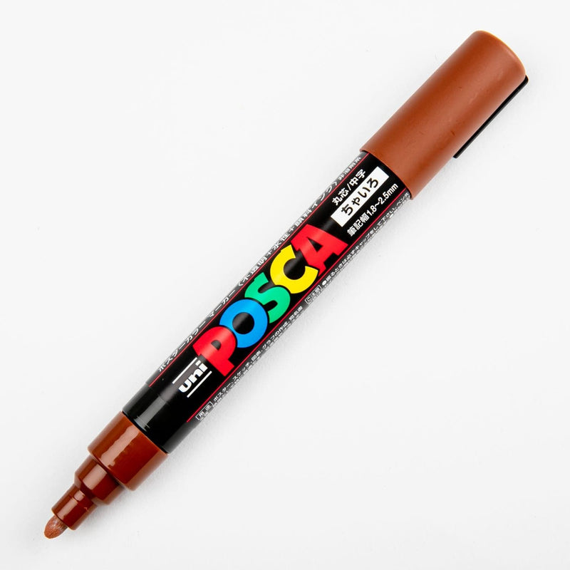 White Smoke Posca Medium Bullet Tip Brown Pens and Markers