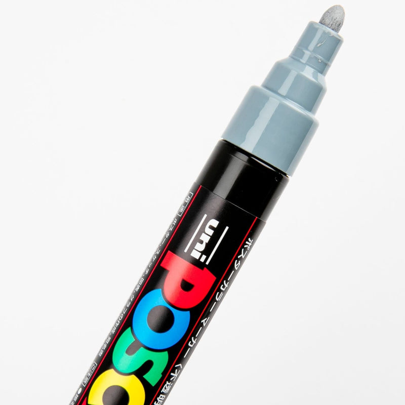 White Smoke Posca Medium Bullet Tip Grey Pens and Markers