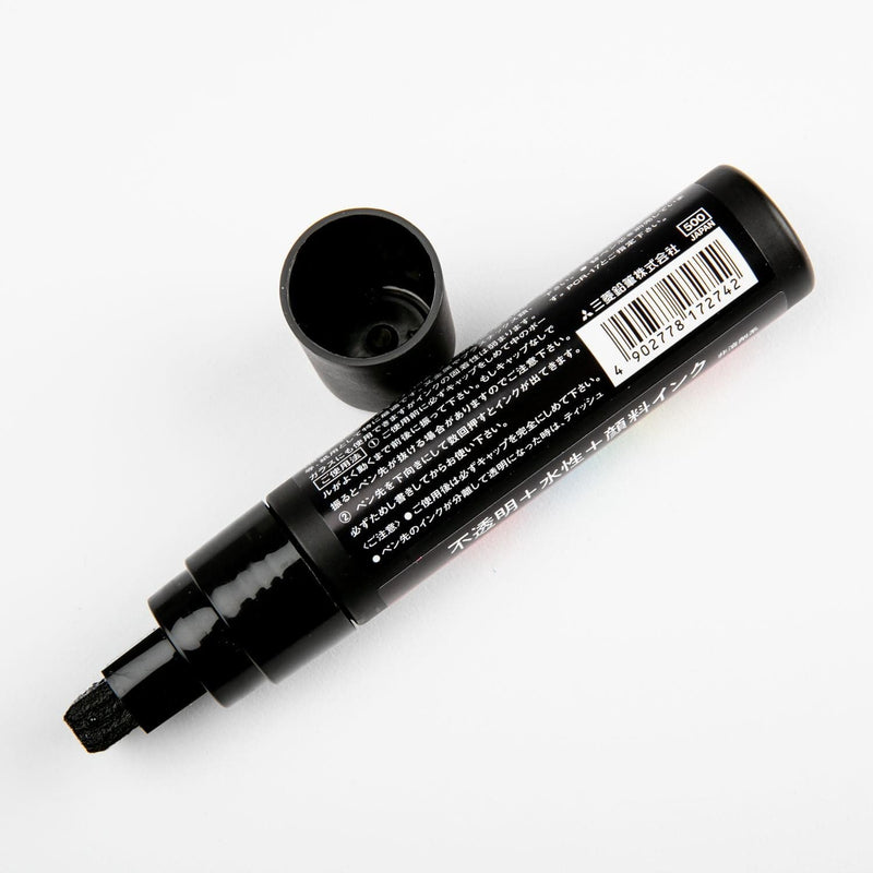 Black Posca Broad Chisel Tip Black 17K Pens and Markers