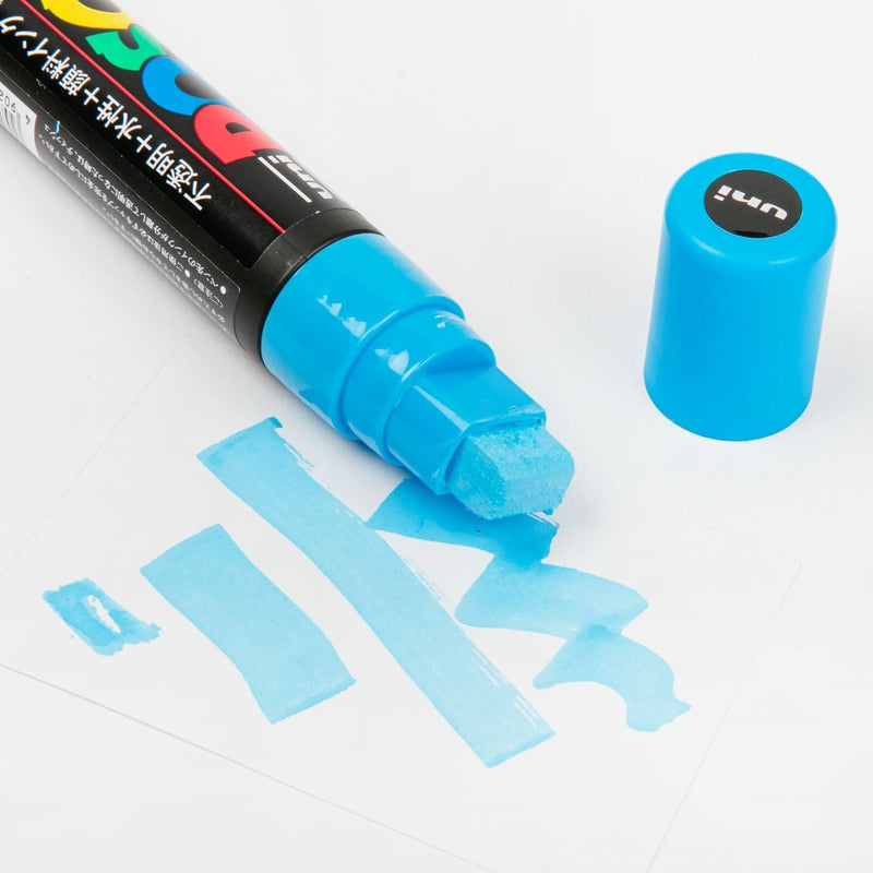 Light Sea Green Posca Broad Chisel Paint Marker  8P Assorted Set Pens and Markers