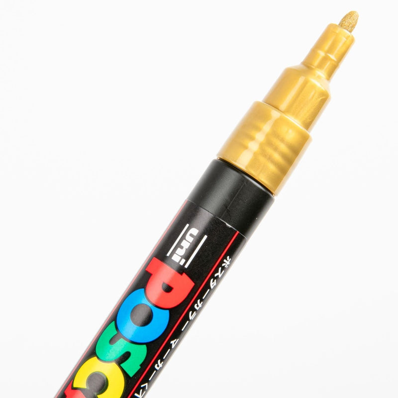 Snow Posca Fine Bullet Tip Gold Pens and Markers
