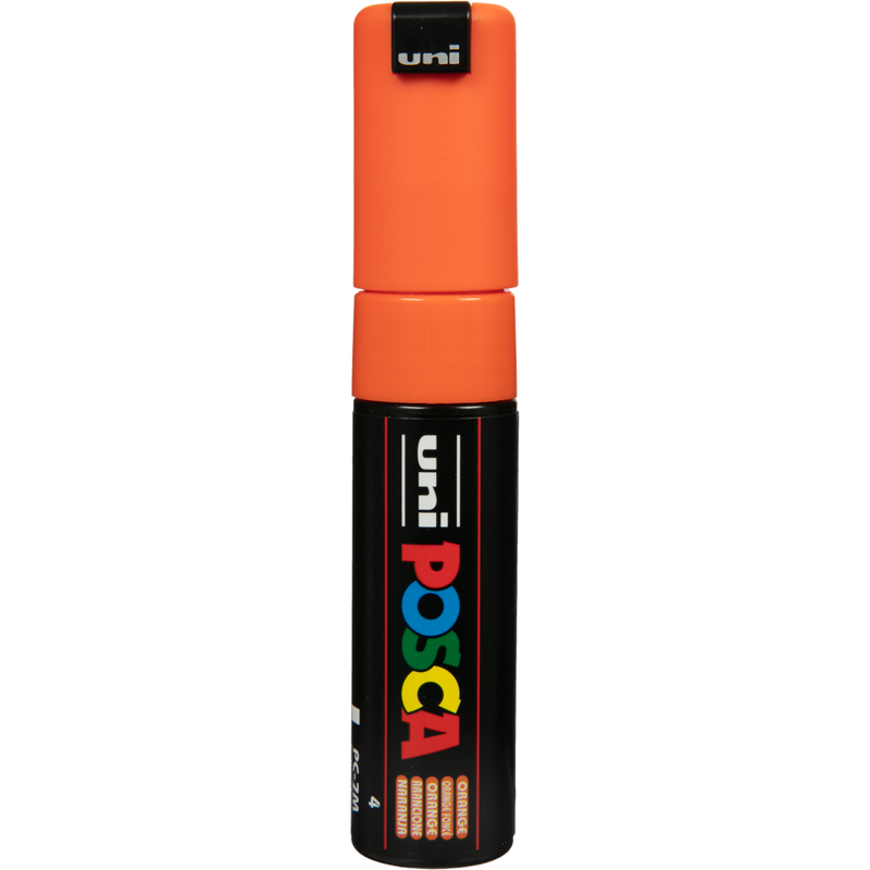 Black Posca Bold Bullet Tip Orange Pens and Markers