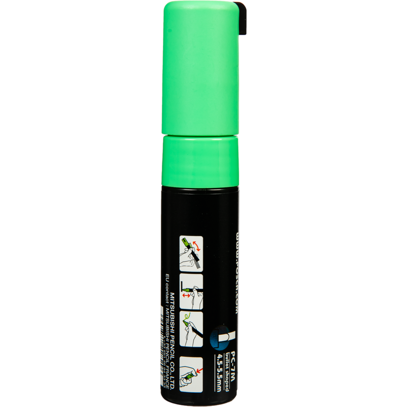 Black Posca Bold Bullet Tip Light Green Pens and Markers