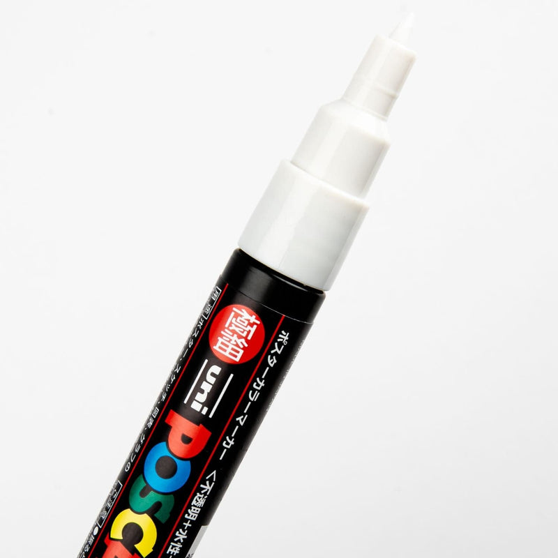 White Smoke Posca Extra Fine Bullet Tip Bullet Tip White Pens and Markers