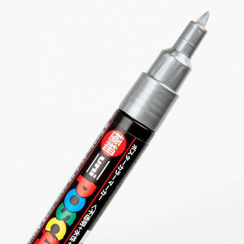White Smoke Posca Extra Fine Bullet Tip Bullet Tip Silver Pens and Markers