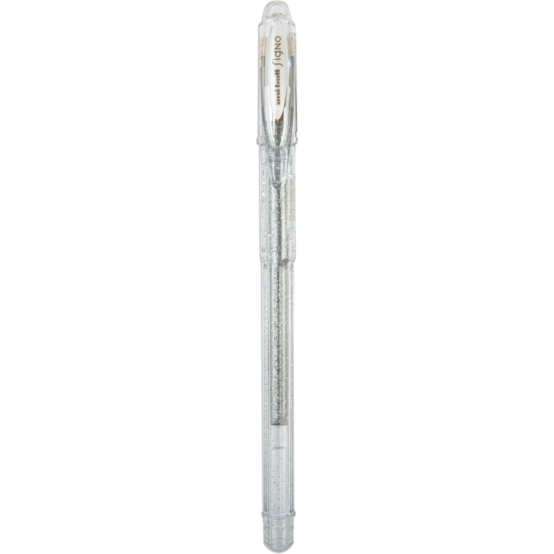 Light Gray Uniball Signo Gel Sparkling  Pen Silver 1mm Pens and Markers