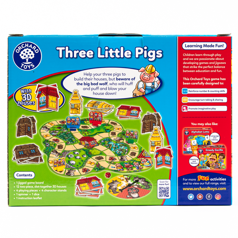 Dark Cyan Orchard Game - Three Little Pigs Kids Educational Games and Toys