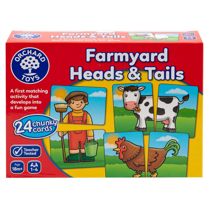 Gray Orchard Game - Farmyard Heads and Tails Kids Educational Games and Toys
