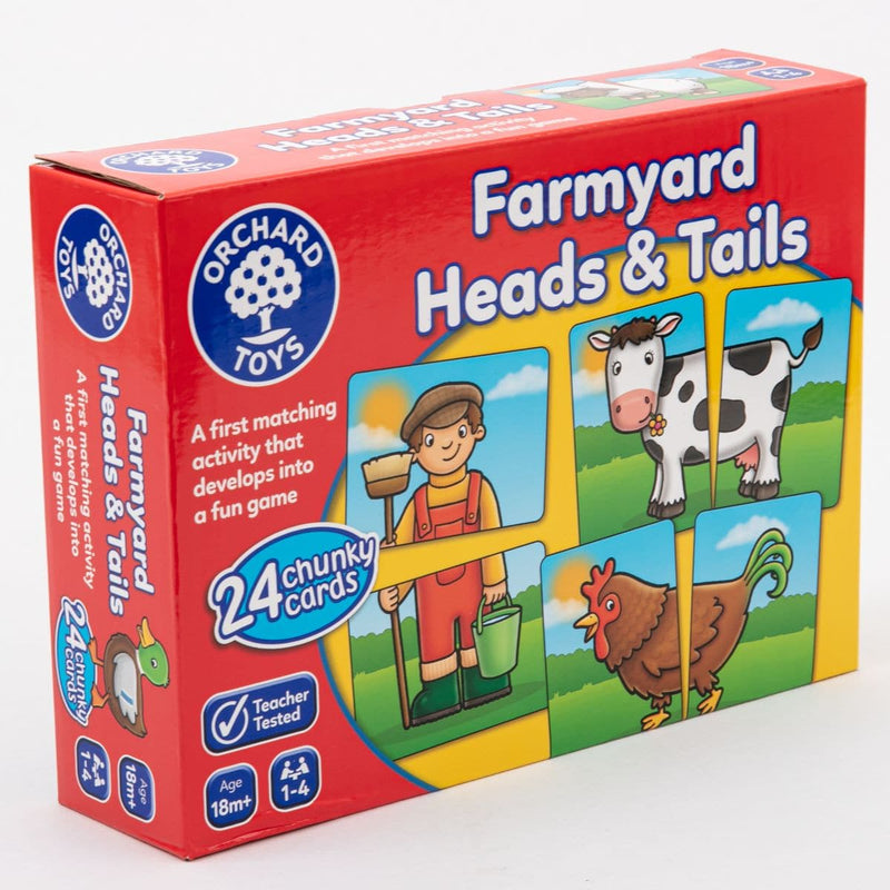 Sea Green Orchard Game - Farmyard Heads and Tails Kids Educational Games and Toys