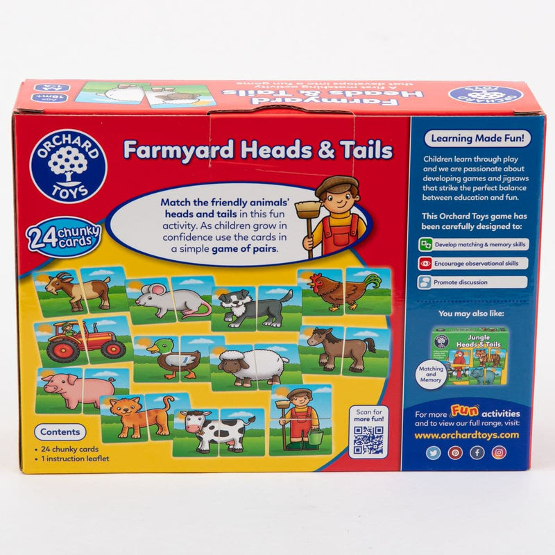 Dark Slate Gray Orchard Game - Farmyard Heads and Tails Kids Educational Games and Toys