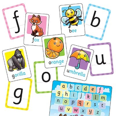 Dark Slate Gray Orchard Game - Alphabet Flashcards Kids Educational Games and Toys