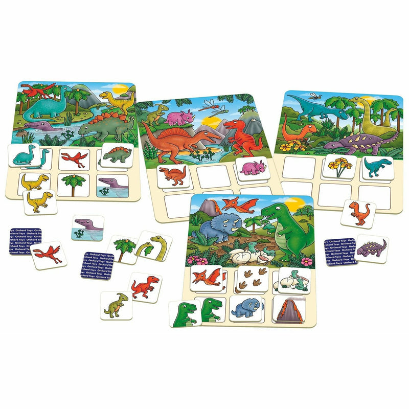 Light Gray Orchard Game - Dinosaur Lotto Kids Educational Games and Toys