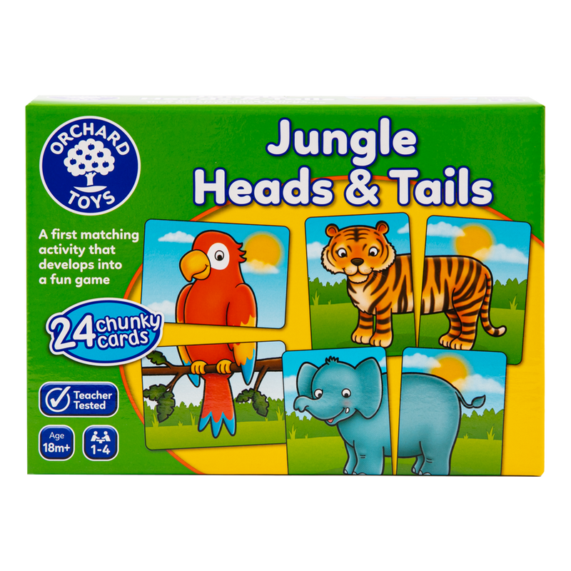 Forest Green Orchard Game - Jungle Heads and Tails Kids Educational Games and Toys
