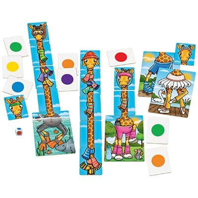 Light Sea Green Orchard Game - Giraffes in Scarves Kids Educational Games and Toys