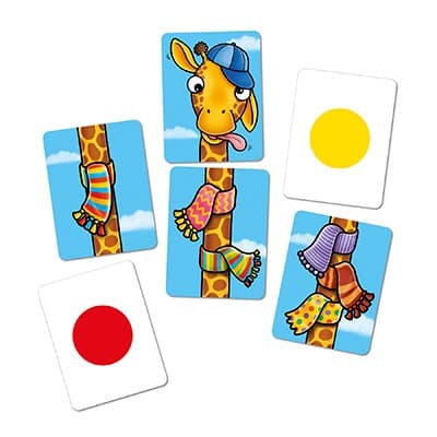 Sky Blue Orchard Game - Giraffes in Scarves Kids Educational Games and Toys
