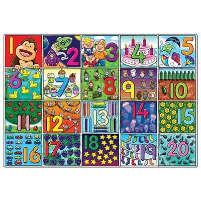 Gray Orchard Jigsaw - Big Number Puzzle and Poster 20 piece