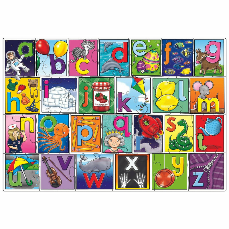 Gray Orchard Jigsaw - Big Alphabet Puzzle & Poster Kids Educational Games and Toys