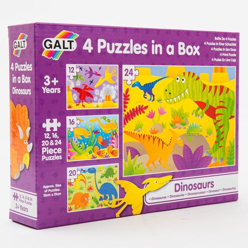 Maroon Galt - 4 Puzzles in a Box - Dinosaurs Puzzles