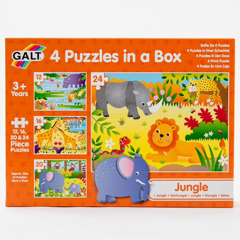 Chocolate Galt - 4 Puzzles in a Box - Jungle Puzzles