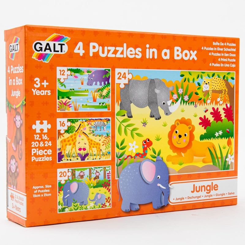 Lavender Galt - 4 Puzzles in a Box - Jungle Puzzles