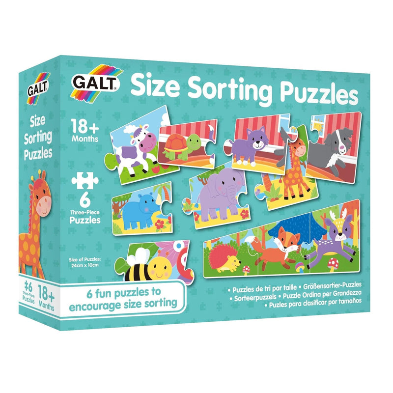 Medium Aquamarine Galt - Size Sorting Puzzles Puzzles