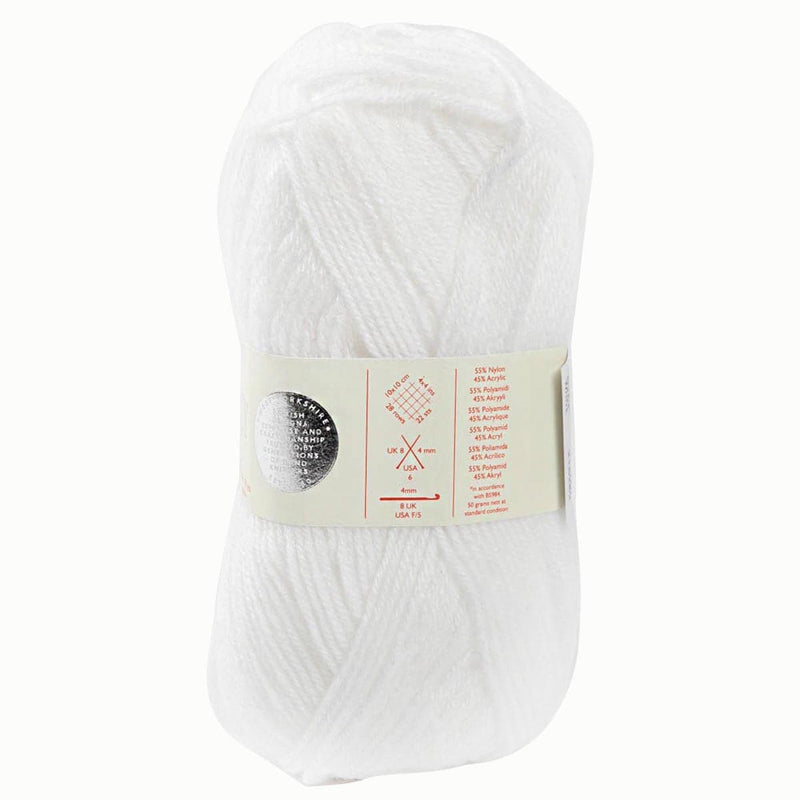 White Smoke Sirdar Yarn Snuggly DK 55% Nylon 45% Acrylic-0251 White 50g Knitting and Crochet Yarn