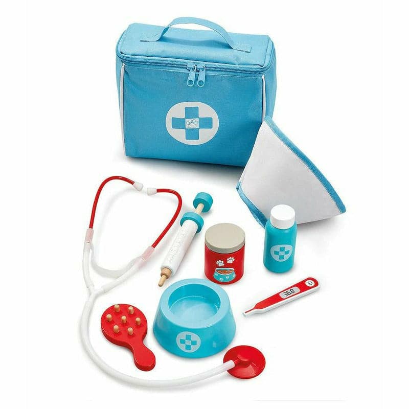 Steel Blue Early Learning Centre - Wooden Vet Case Kids Educational Games and Toys