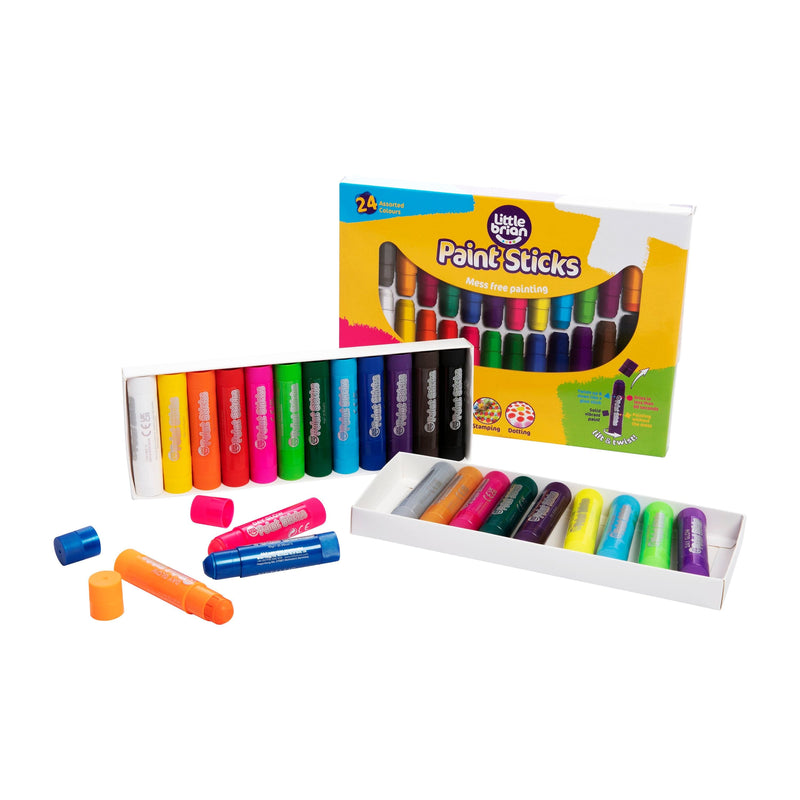 Goldenrod Little Brian Paint Sticks - Assorted 24 pack Kids Painting Sets