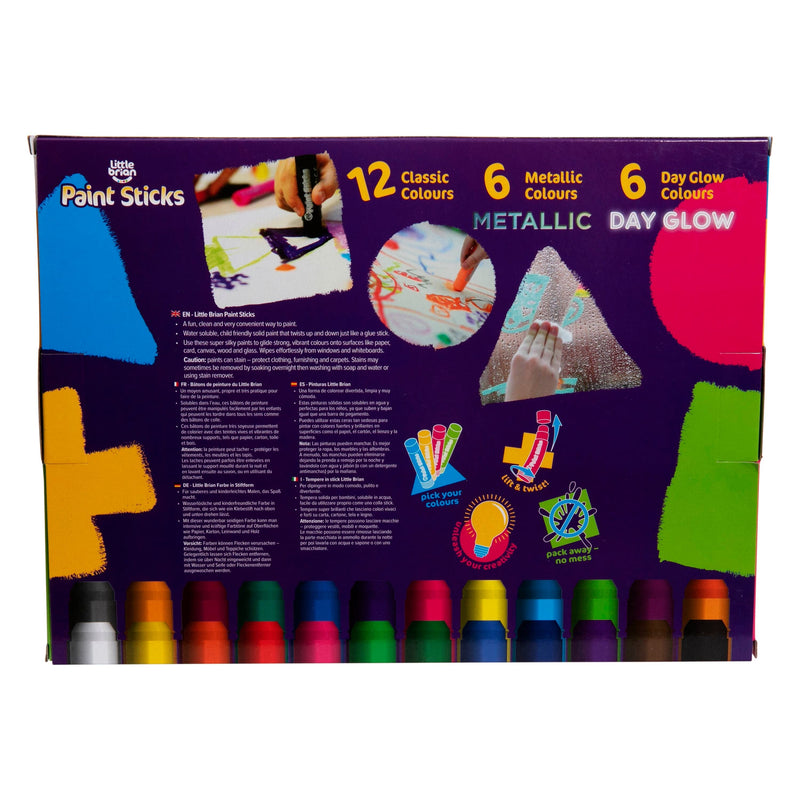 Dark Salmon Little Brian Paint Sticks - Assorted 24 pack Kids Painting Sets