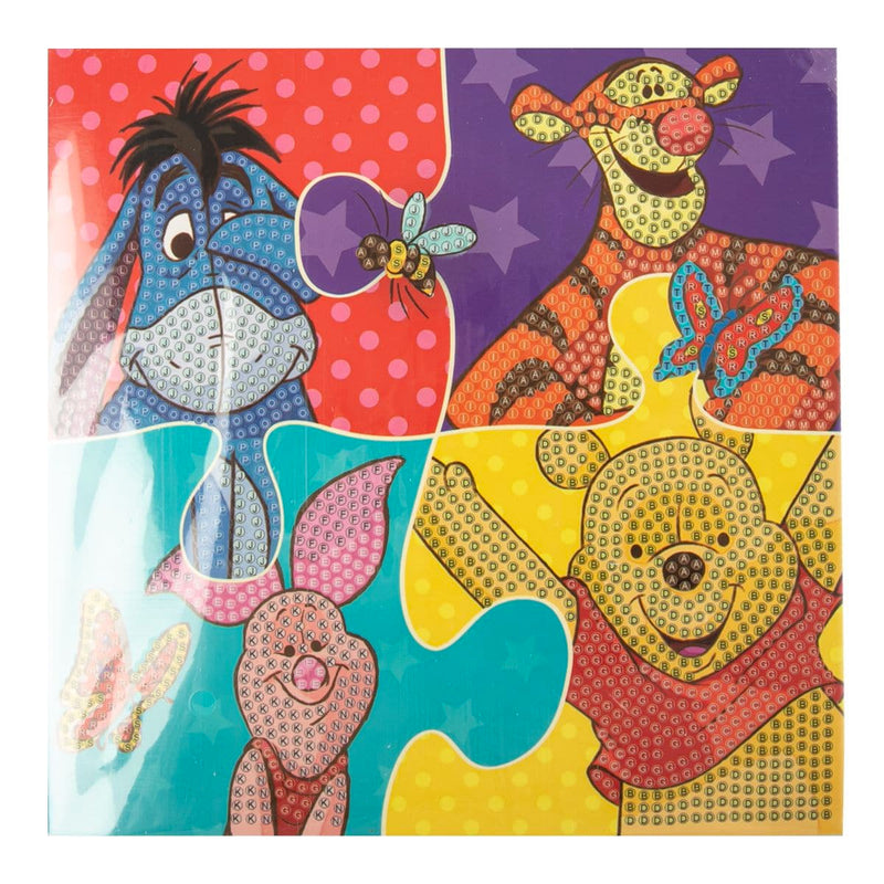 Sienna Craft Buddy Disney Crystal Card Kit 18X18cm - Winnie The Pooh Puzzle Kids Craft Kits