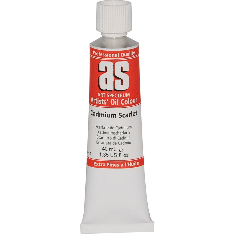 Firebrick Art Spectrum Oil Paint 40mL Cadmium Scarlet  S4 Oil Paints